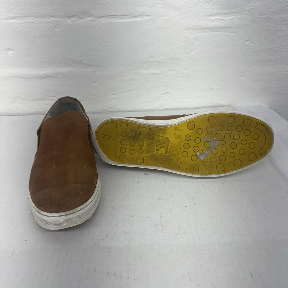 Sorel Men 10.5Caribou Mod Waterproof Leather Slip-On Casual City Preppy Sneakers - Picture 3 of 6